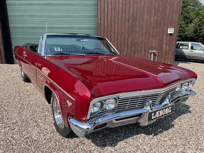 Rød Brugt 1966 Chevrolet Impala cabriolet Cabriolet | 199.800 kr. - Billede 1/4