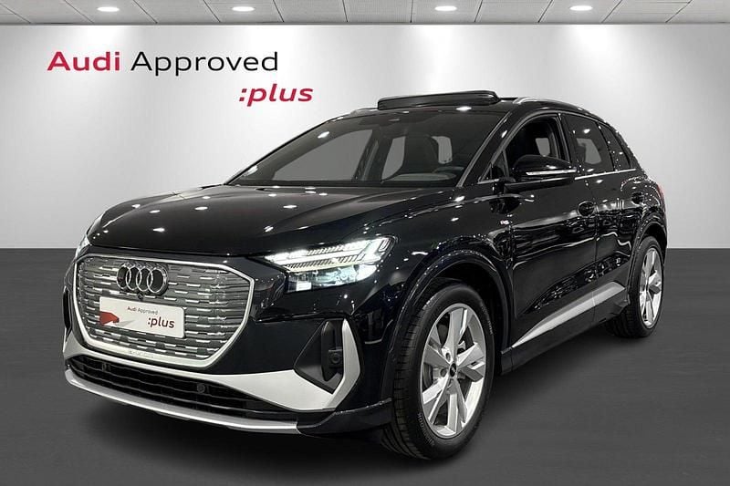 Sortmetal Ny 2025 Audi Q4 e-tron S-Line SUV | 399.900 kr. (Fair pris) - Billede 1/4