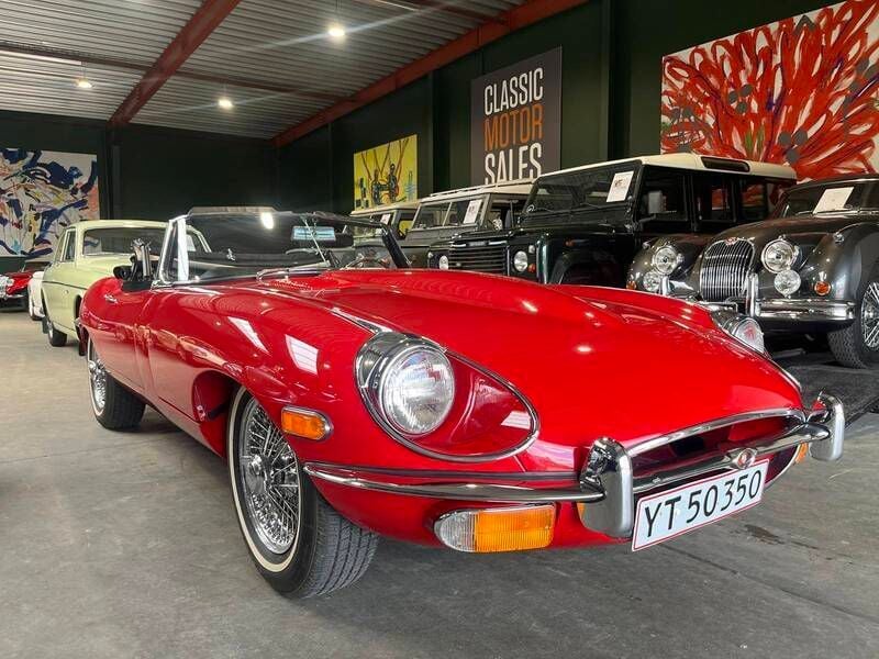 Sølv Brugt 1969 Jaguar E-Type S Cabriolet | 649.000 kr. - Billede 1/4
