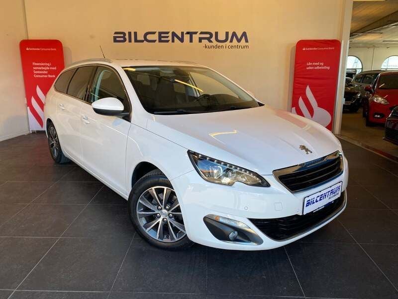 Champagnemetal Brugt 2015 Peugeot 308 Allure Stationcar | 114.900 kr. - Billede 1/4