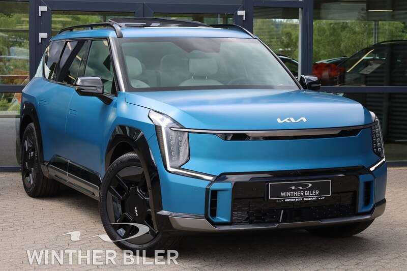 Blå Ny 2025 Kia EV9 GT-Line SUV | 614.800 kr. (Super pris) - Billede 1/4