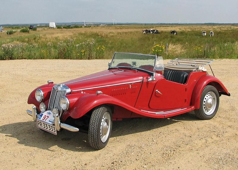 Brugt MG Midget 56 HK (41 kW) 1953 Rød Cabriolet