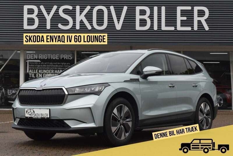 Sølvmetal Brugt 2023 Skoda Enyaq iV Lounge SUV | 259.995 kr. (Fair pris) - Billede 1/4