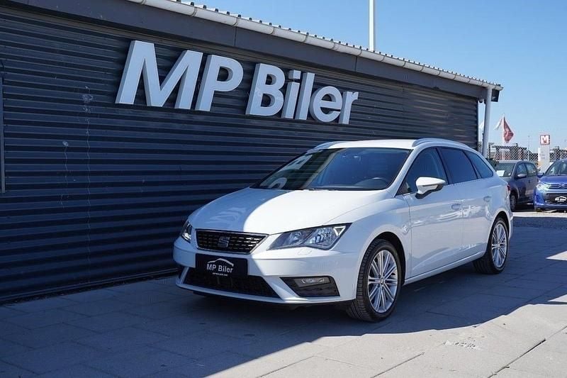 Hvid Brugt 2018 Seat Leon ST XCELLENCE Stationcar | 119.900 kr. - Billede 1/4