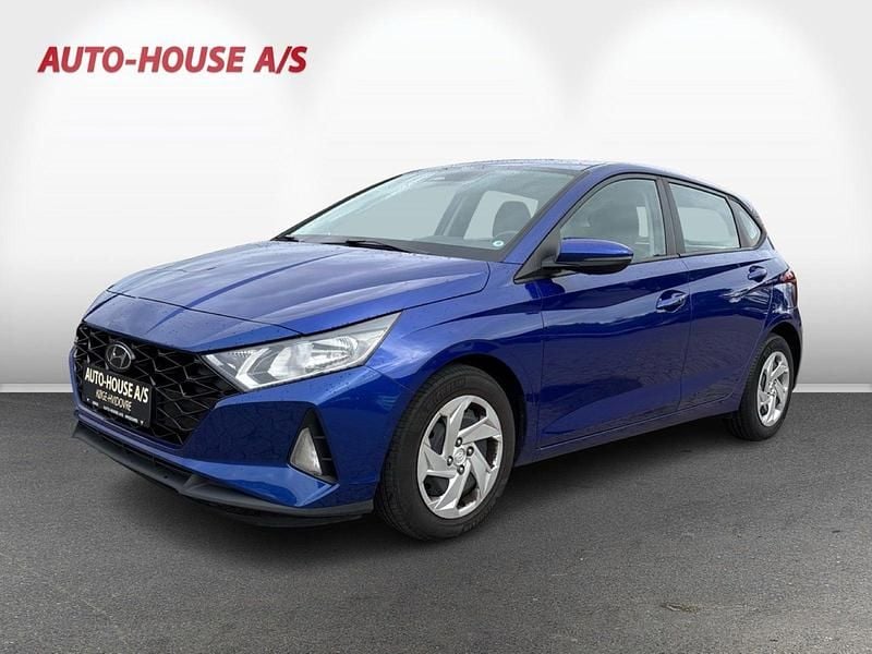 Blåmetal Brugt 2021 Hyundai i20 Essential Hatchback | 129.990 kr. (Fair pris) - Billede 1/3