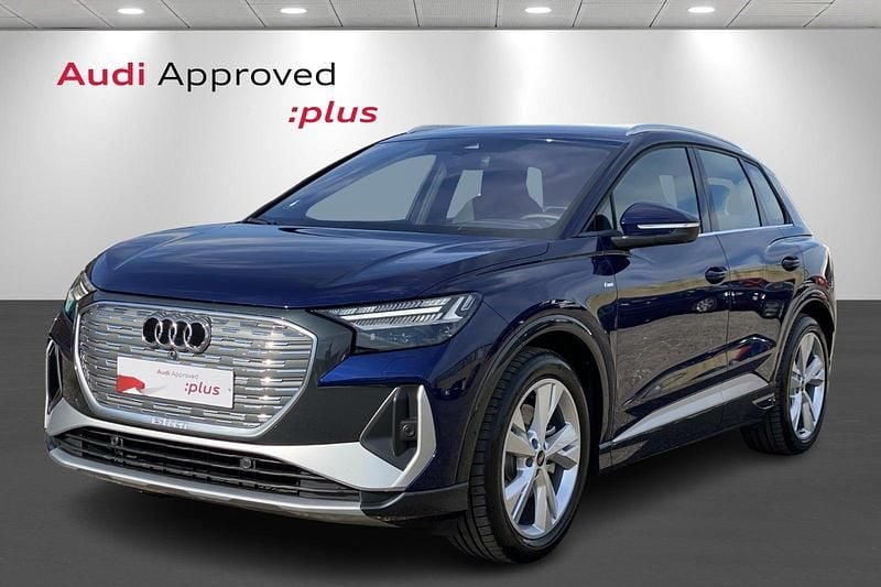 Blåmetal Brugt 2024 Audi Q4 e-tron Advanced SUV | 409.900 kr. (Dyr) - Billede 1/4