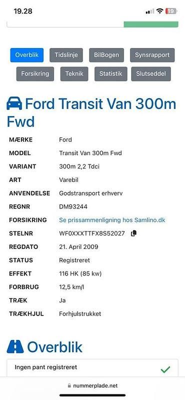 Brugt Ford Transit 116 HK (85 kW) 2009 Van