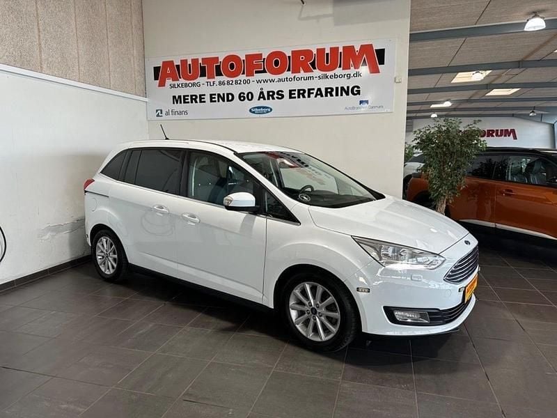 Hvid Brugt 2019 Ford Grand C-Max Titanium MPV | 99.900 kr. - Billede 1/4