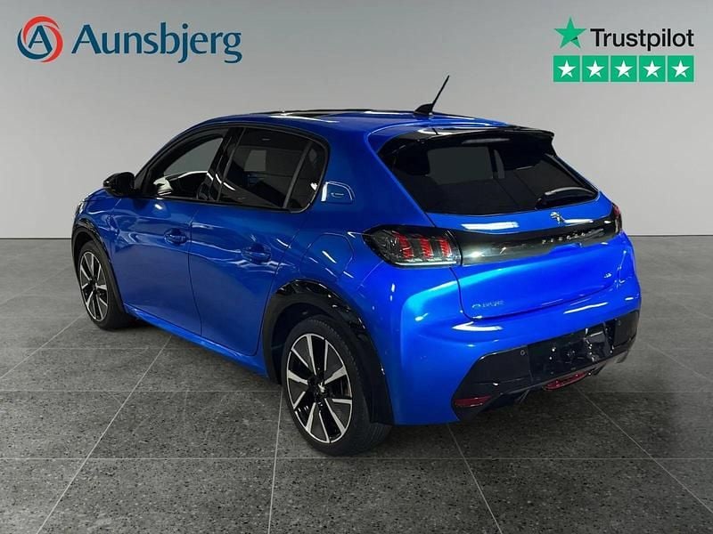 Brugt Peugeot e-208 GT 100 kW (136 HK) 2022 Blå metal Hatchback
