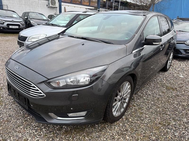Grå Brugt 2015 Ford Focus Titanium Stationcar | 62.990 kr. (Fair pris) - Billede 1/4