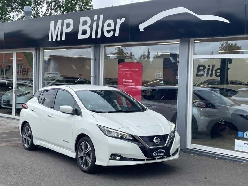 Hvid Brugt 2018 Nissan Leaf Hatchback | 94.900 kr. (Fair pris) - Billede 1/4