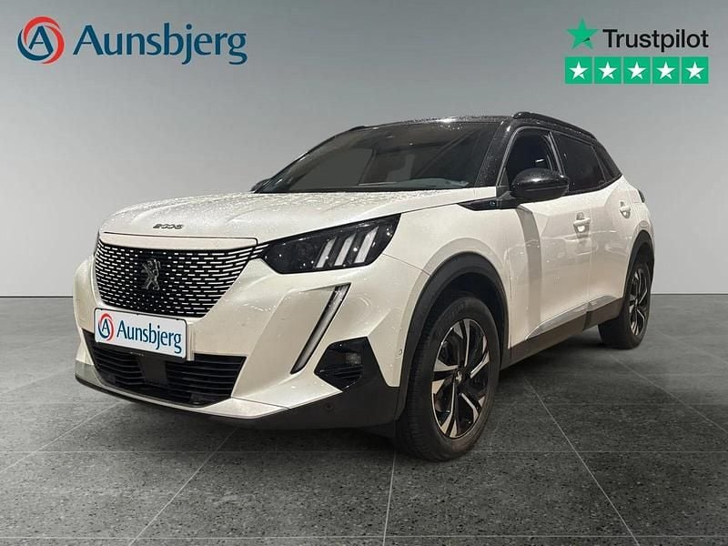 Hvid Brugt 2021 Peugeot e-2008 GTi SUV | 144.500 kr. (Fair pris) - Billede 1/4