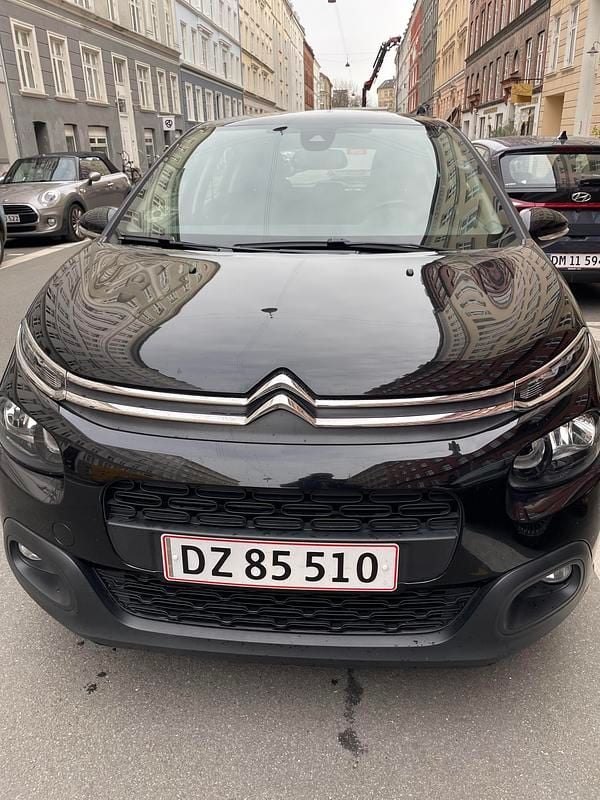 Sort Brugt 2018 Citroën C3 PureTech Hatchback | 67.000 kr. (Super pris) - Billede 1/8