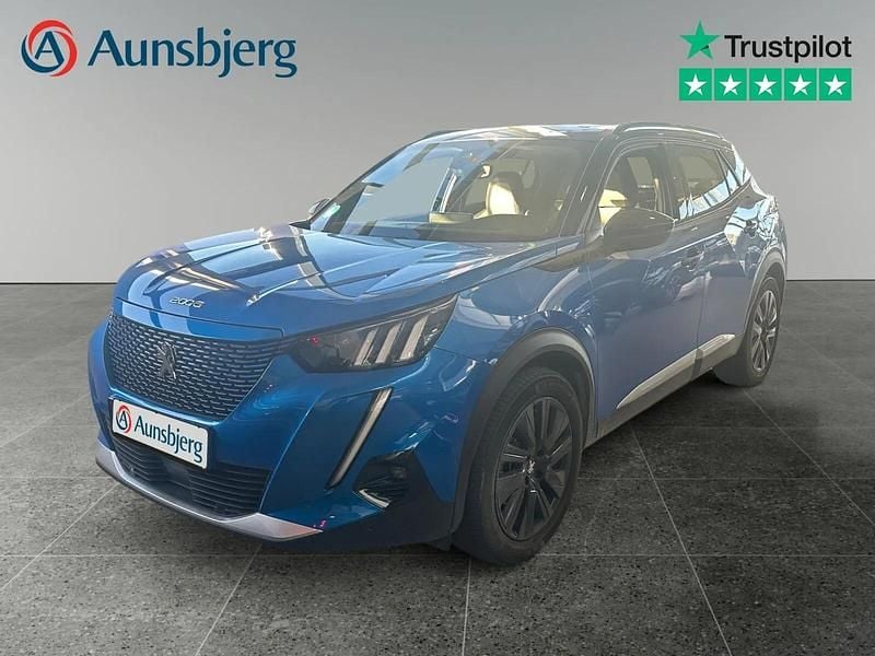 Blå metal Brugt 2021 Peugeot e-2008 GT SUV | 149.500 kr. (Fair pris) - Billede 1/4