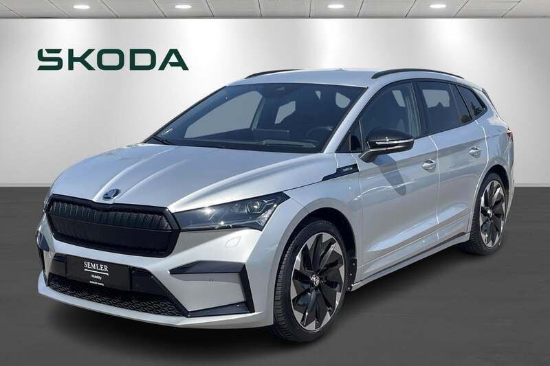 Sølvmetal Brugt 2021 Skoda Enyaq iV SportLine SUV | 229.900 kr. (God pris) - Billede 1/4
