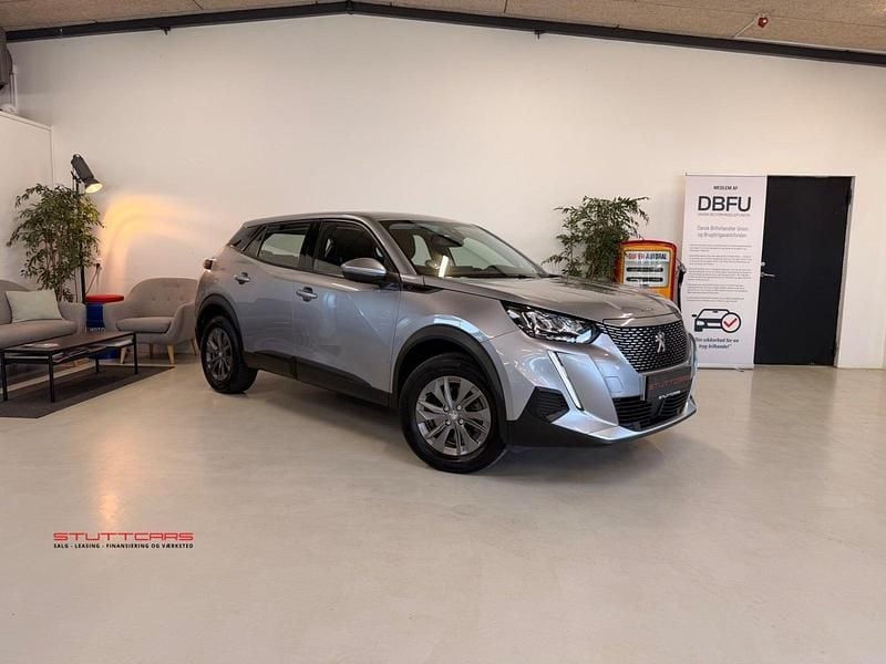 Brugt Peugeot e-2008 Active 100 kW (136 HK) 2021 Sølvmetal SUV