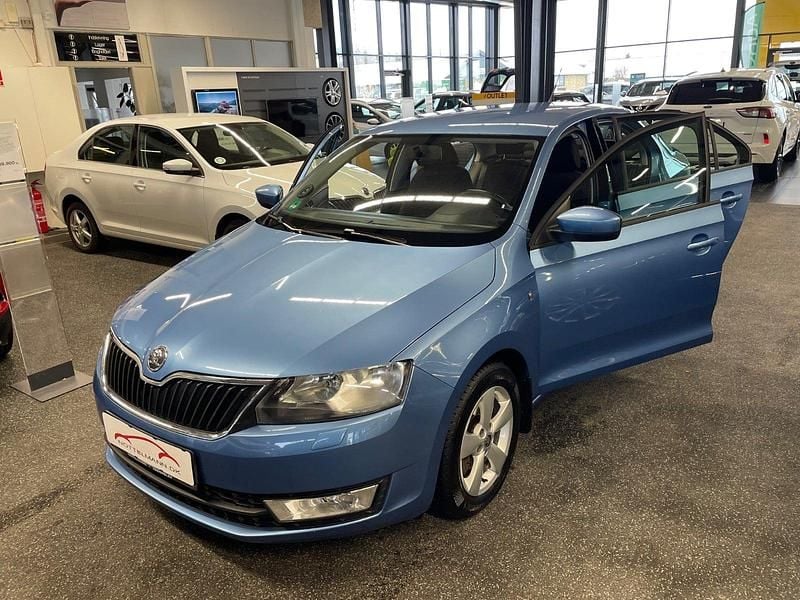 Brugt Skoda Rapid Elegance 105 HK (77 kW) 2014 Blåmetal Hatchback