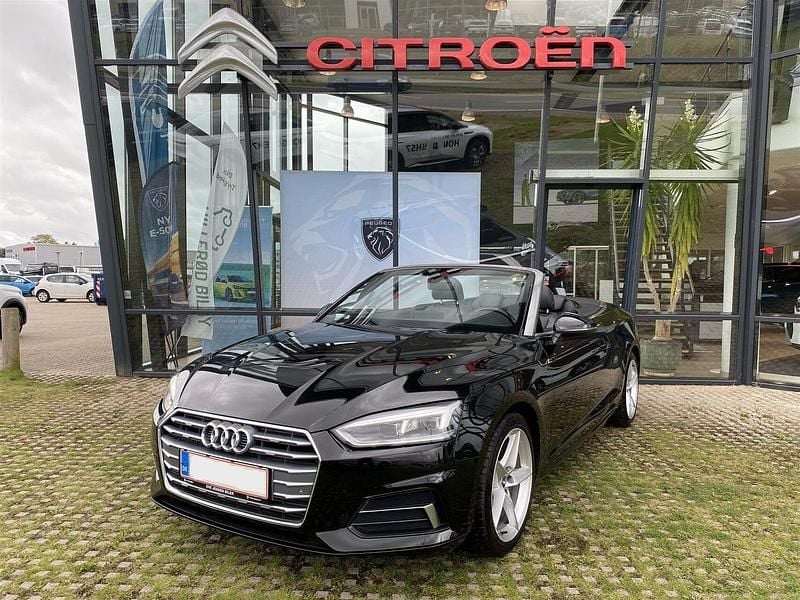Sort Brugt 2018 Audi A5 Cabriolet Sport Cabriolet | 379.900 kr. (Super pris) - Billede 1/4