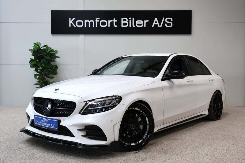 Hvid Brugt 2020 Mercedes C220 AMG line Sedan | 279.900 kr. (Fair pris) - Billede 1/4