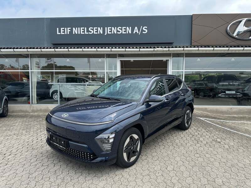 Lysblå Ny 2024 Hyundai Kona GO! SUV | 259.900 kr. - Billede 1/4