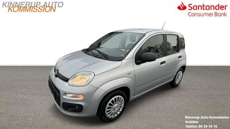 Sølv Brugt 2014 Fiat Panda Pop Star Hatchback | 39.900 kr. (Super pris) - Billede 1/4