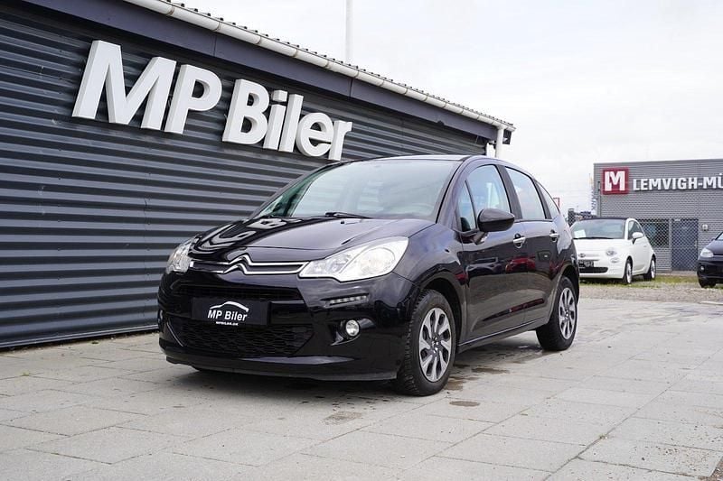Sort Brugt 2015 Citroën C3 PureTech Hatchback | 54.900 kr. (Fair pris) - Billede 1/4
