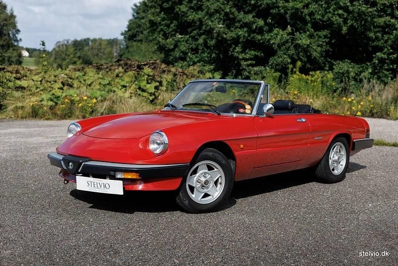 Brugt Alfa Romeo Spider 1988 Rød Cabriolet