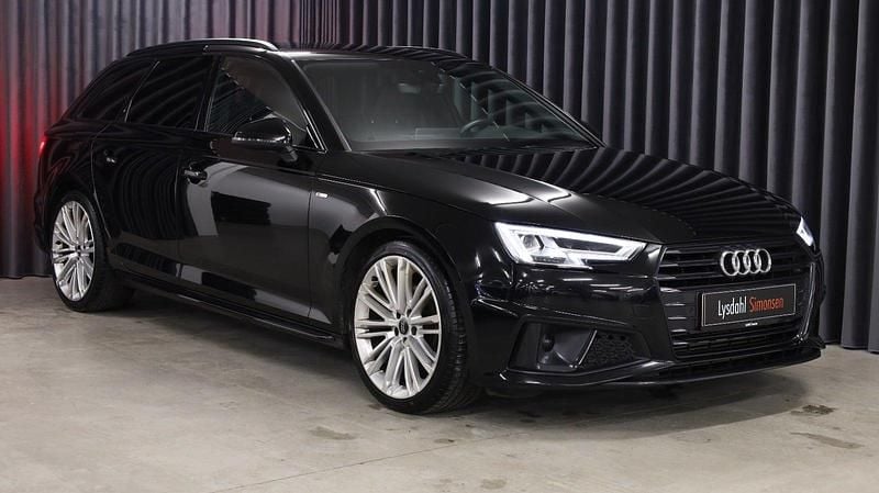 Sortmetal Brugt 2019 Audi A4 S-Line Stationcar | 349.900 kr. - Billede 1/4