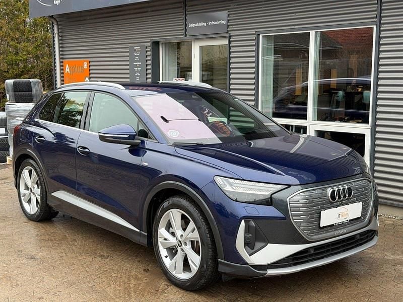 Blåmetal Brugt 2021 Audi Q4 e-tron S-Line SUV | 214.900 kr. (Super pris) - Billede 1/4