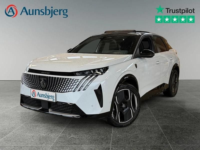 Hvid Brugt 2024 Peugeot e-3008 GT SUV | 284.500 kr. (God pris) - Billede 1/4