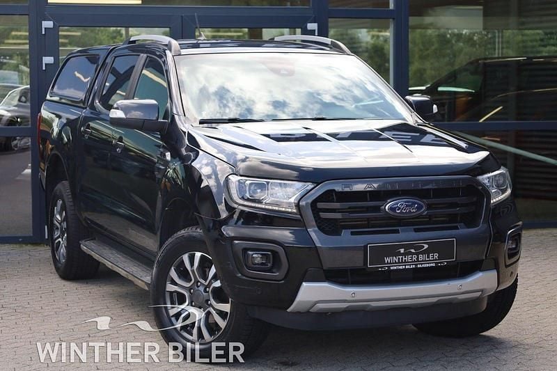 Sortmetal Brugt 2021 Ford Ranger Wildtrack Afhentning | 209.900 kr. - Billede 1/4