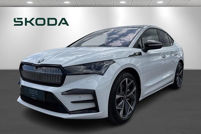 Hvidmetal Brugt 2024 Skoda Enyaq iV RS SUV | 429.900 kr. (Lidt for dyr) - Billede 1/4