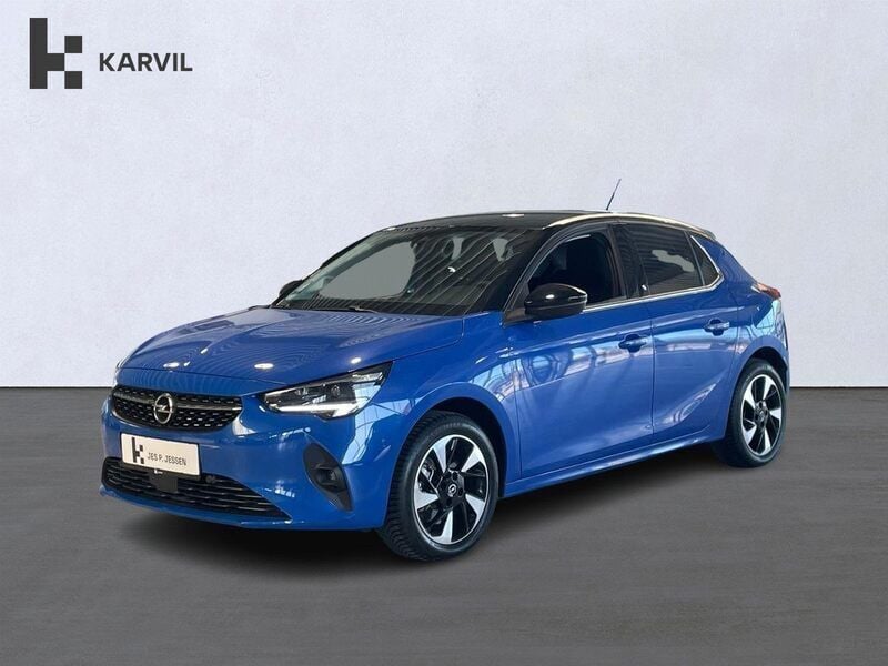 Blåmetal Brugt 2023 Opel Corsa-e Elegance Hatchback | 154.900 kr. (Lidt for dyr) - Billede 1/4