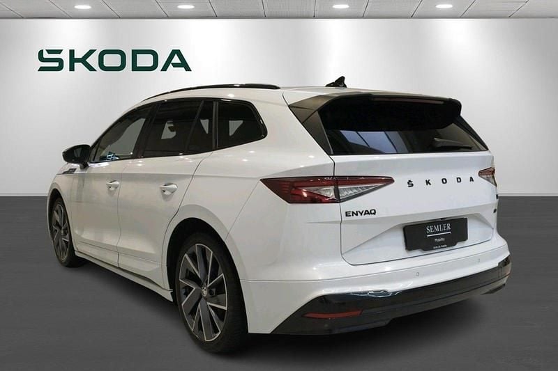 Brugt Skoda Enyaq iV SportLine 131 kW (179 HK) 2021 Hvidmetal SUV