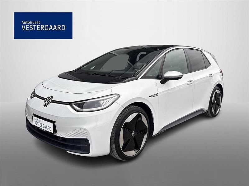 Hvid Brugt 2020 VW ID.3 Pro Performance Hatchback | 149.800 kr. (God pris) - Billede 1/4