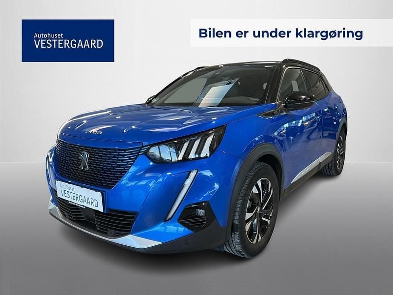 Blå Brugt 2021 Peugeot e-2008 GTi SUV | 124.800 kr. (Fair pris) - Billede 1/4