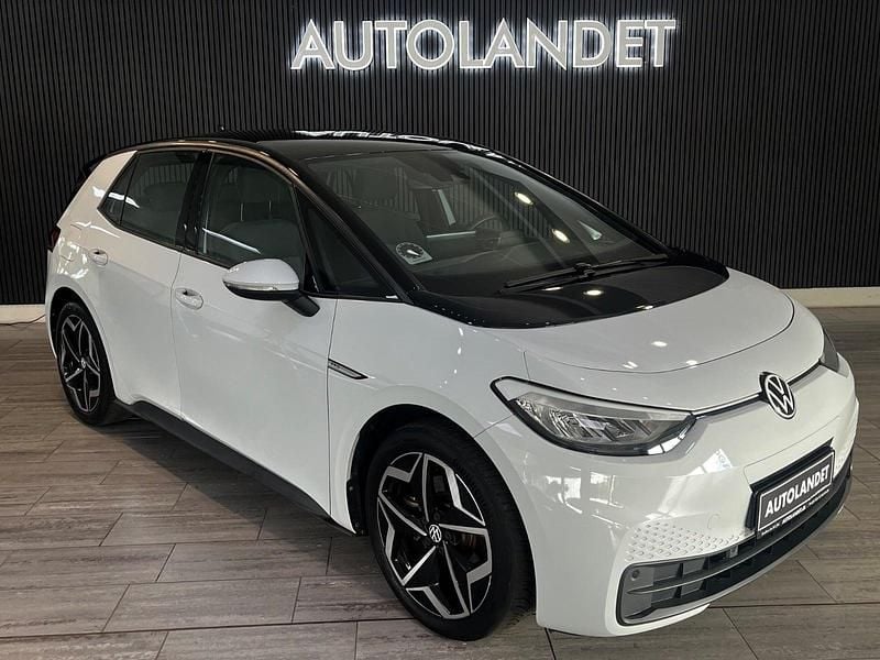 Hvid Brugt 2022 VW ID.3 Pro Hatchback | 159.800 kr. (Super pris) - Billede 1/4