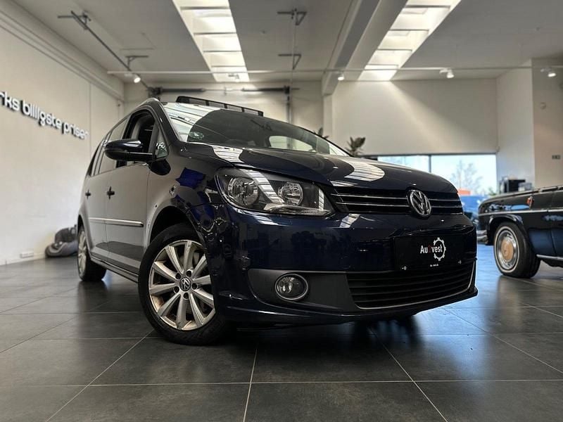 Blå Brugt 2014 VW Touran Highline MPV | 69.799 kr. (God pris) - Billede 1/4