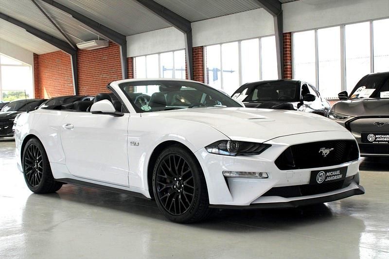Hvidmetal Brugt 2020 Ford Mustang GT Convertible Cabriolet | 629.900 kr. (Super pris) - Billede 1/4