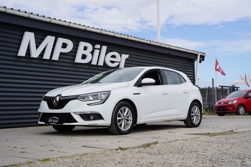 Hvid Brugt 2018 Renault Mégane IV Zen Hatchback | 94.900 kr. (God pris) - Billede 1/4