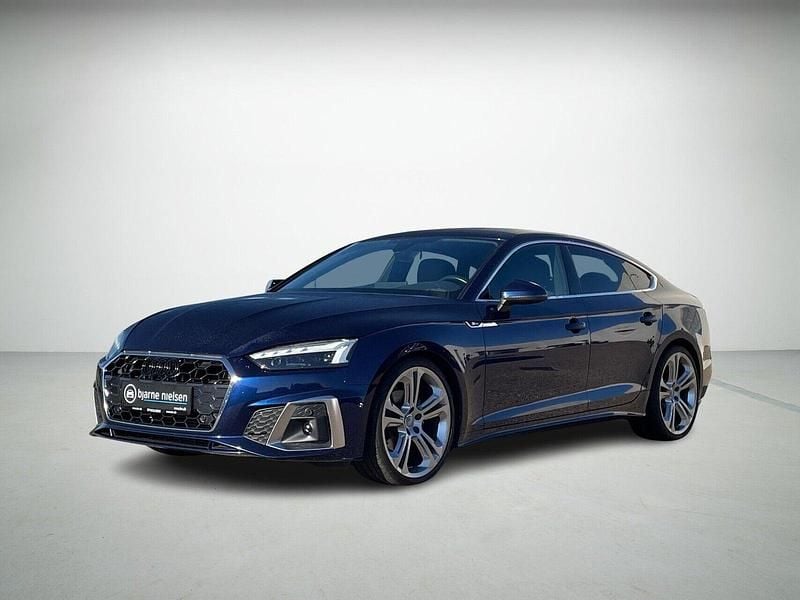 Blåmetal Brugt 2020 Audi A5 Sportback S-Line Hatchback | 329.990 kr. (Dyr) - Billede 1/4