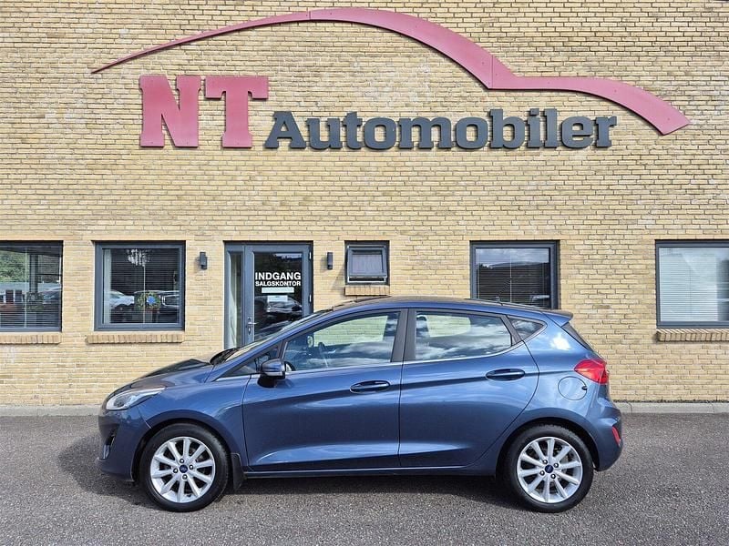 Blåmetal Brugt 2018 Ford Fiesta Hatchback | 79.900 kr. (Fair pris) - Billede 1/4