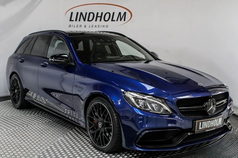 Blåmetal Brugt 2018 Mercedes C63 AMG AMG Stationcar | 319.900 kr. - Billede 1/4