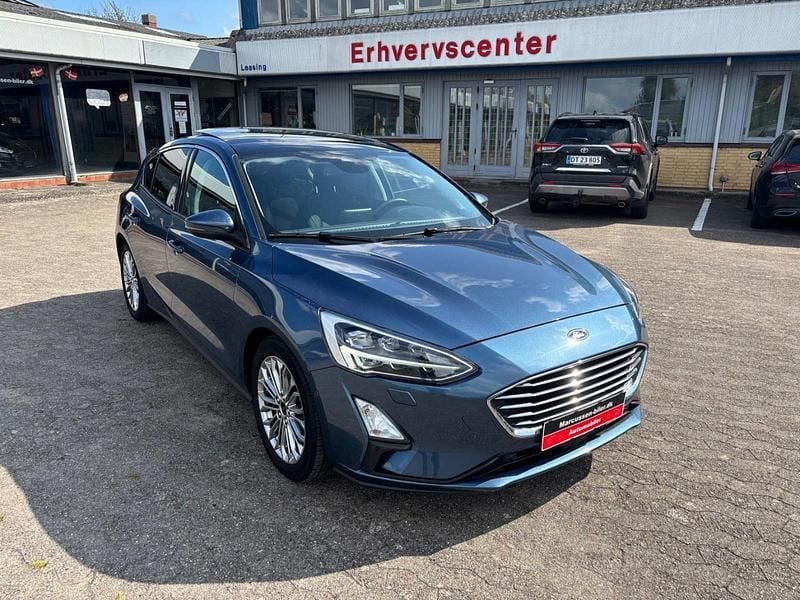 Blåmetal Brugt 2019 Ford Focus Titanium Hatchback | 169.000 kr. (Fair pris) - Billede 1/4