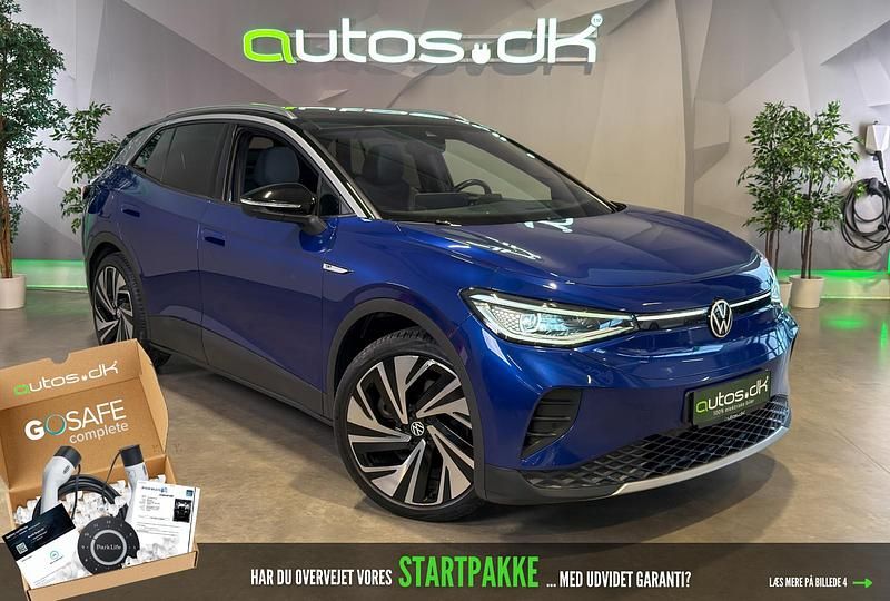 Blåmetal Brugt 2021 VW ID.4 Pro Performance SUV | 214.000 kr. (Lidt for dyr) - Billede 1/3