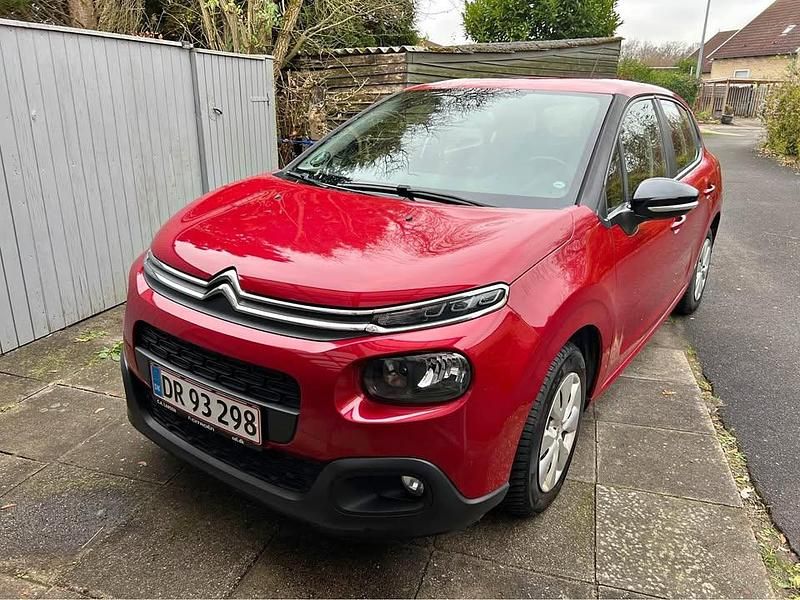 Rød Brugt 2018 Citroën C3 PureTech Hatchback | 55.000 kr. (Fair pris) - Billede 1/4
