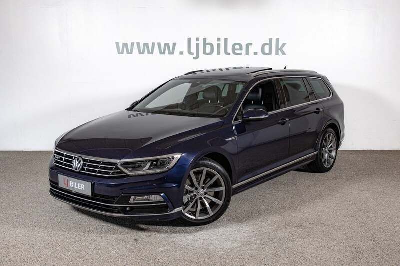 Blåmetal Brugt 2018 VW Passat R-line Stationcar | 3.577 kr. - Billede 1/4