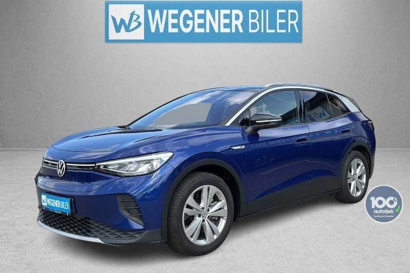 Blåmetal Brugt 2021 VW ID.4 Pro Performance SUV | 198.600 kr. (God pris) - Billede 1/4