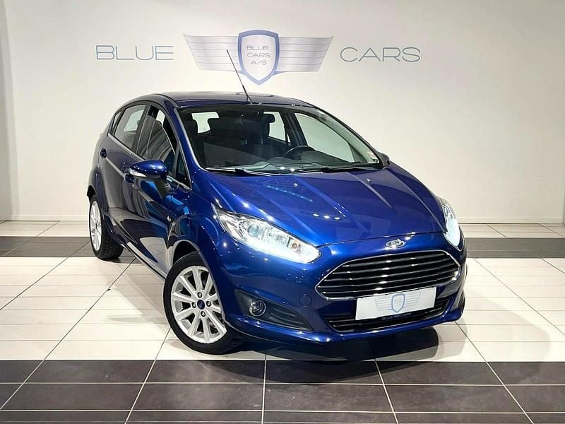 Blåmetal Brugt 2017 Ford Fiesta Titanium Hatchback | 67.900 kr. (God pris) - Billede 1/4