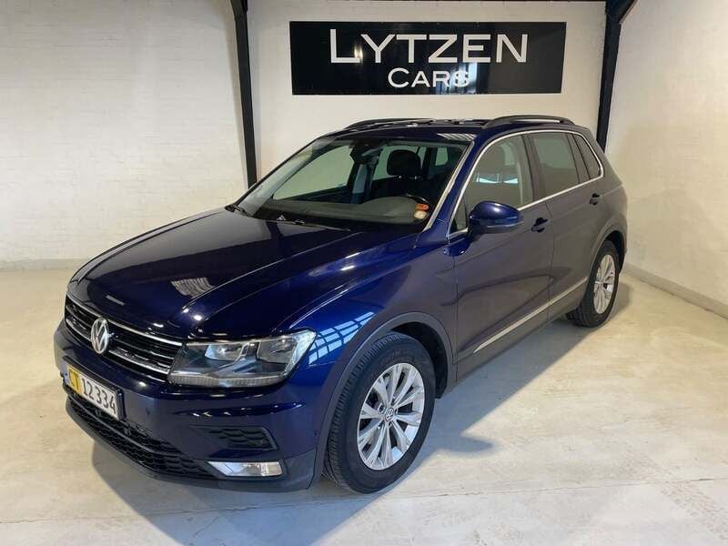 Blåmetal Brugt 2017 VW Tiguan Comfortline SUV | 139.800 kr. - Billede 1/4